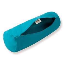 beties Basic Bolster Cover Approx. 15 x 40 cm Cushion Cover 100% Cotton in Many Cheerful Plain Colours (Petrol)