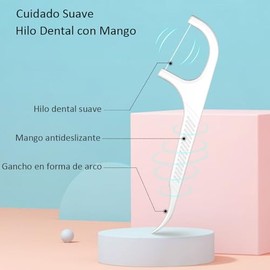 220 Piezas Hilo Dental Premium para Adultos, Limpieza Dental, Sellado Portátil Rellenable, 2 Bolsas/100 y 2 Cajas/10 hilo dental con mango