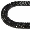 Black Tourmaline Faceted Cube Beads Size 4mm 15.5'' Strand (4mm)