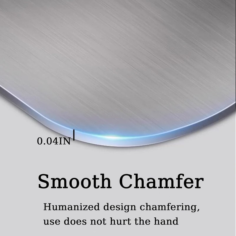 METOY Titanium Cutting Board,316 Stainless Steel Cutting Board,Upgrade Double Sided