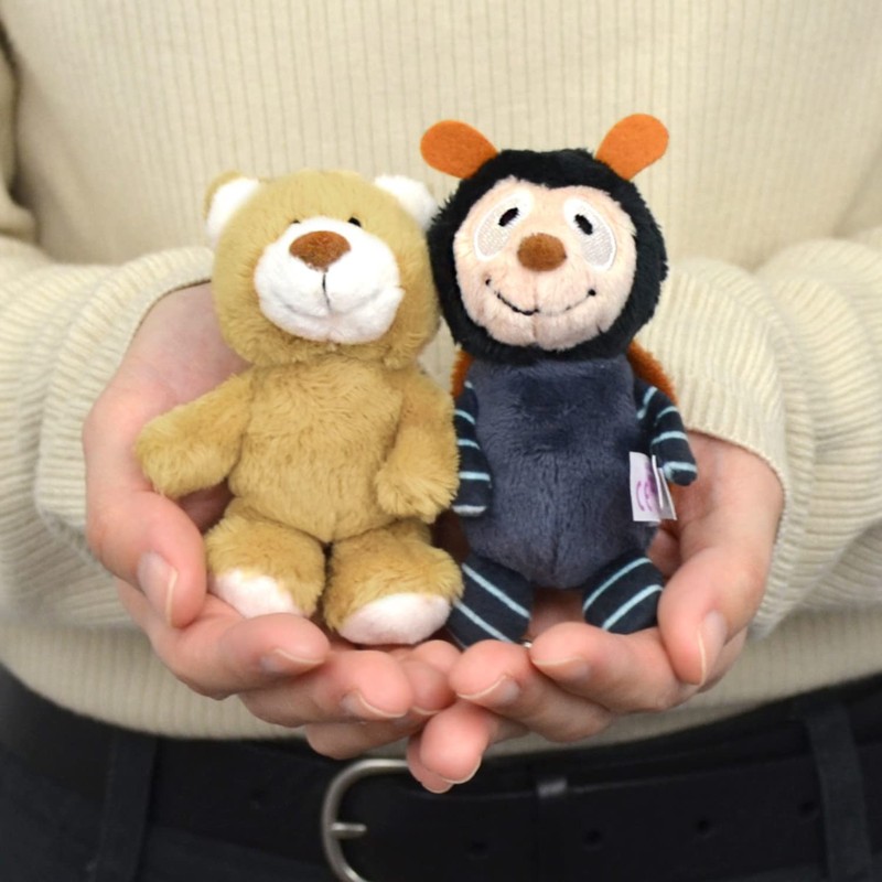 NICI Key Chain Keyring Classic Bear 2023 Caterpillar 10cm