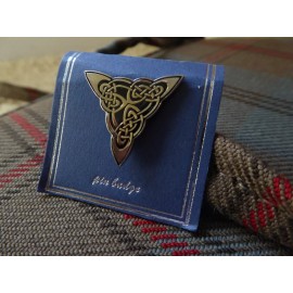 Unbranded Silver and Black Triangle Celtic Lapel Pin