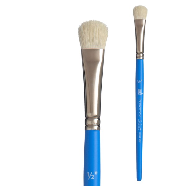 Princeton Select Artiste, Series 3750, Paint Brush for Acrylic, Watercolor and Oil, Lunar Mop, 1/2 Inch