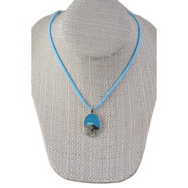 Beach Sand & Shark Tooth Vegan Suede Necklace
