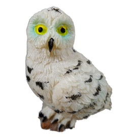 GOR 9384 C Magnet Snow Owl 6.5 x 4 x 2 cm Owl Bird Forest Animal Figurine Decoration
