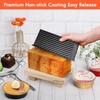 Beasea Pullman Loaf Pan with Lid, 2 Pack 0.5 lb