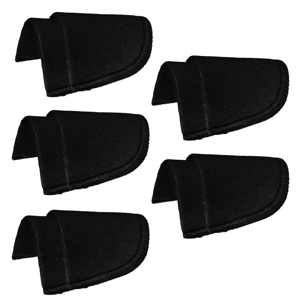 RDWESZOD 5 Pairs Foam Shoulder Pads Kit Sewing Accessories for Blazer T-Shirt Clothes (Black)