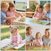 LARCIVELLE 3 in 1 Magnetic Puzzle for Children Activity Car