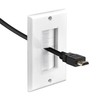 kwmobile 4 x Flush-Mounted Cable Grommet with Brush – Flush-Mounted