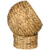 PawHut Handwoven Elevated Cat Bed with Soft Cushion & Egg