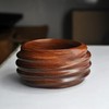 Pure Hands Handcrafted Bold Brown Wooden Bangle Bracelet Made With