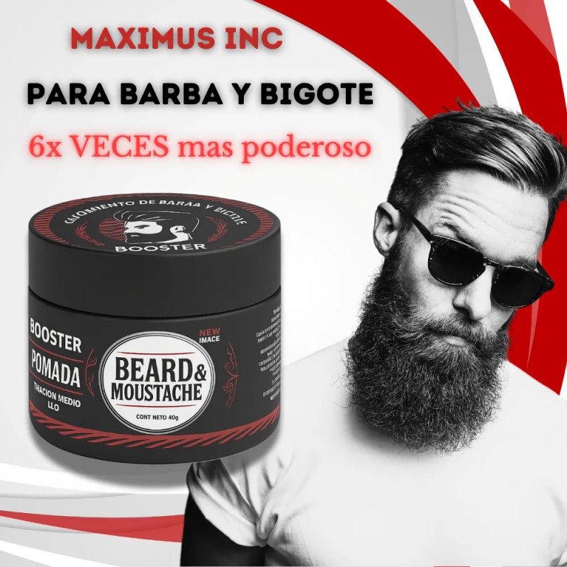 Bálsamo Booste 12% Maximus Barba Y Bigote Nutre Y Fortalece