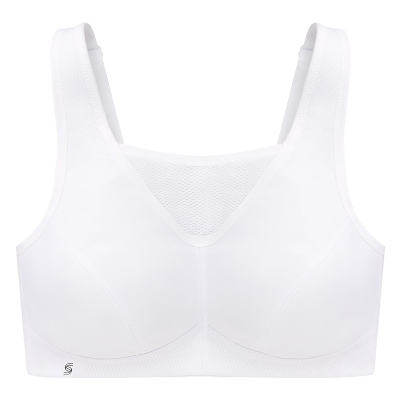 Glamorise - Sujetador Deportivo,1066, para Mujer, Blanco, 48I