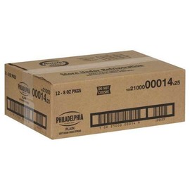 Philadelphia 8 ounce Original Cream Cheese, 8 ounce -- 12 per case.