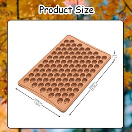 Fall Silicone Molds 100-Cavities 3D Turkey Chocolate Mold Thanksgiving Theme Chocolate Candy Moulds Homemade Cute Chocolate Mold for Autumn Party Harvest Theme Candy Pudding Jelly Making