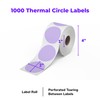 Rollo Circle Thermal Labels 2 Inch - Roll of 1,000