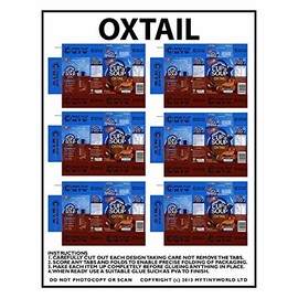 MyTinyWorld Dolls House Miniature Packaging Sheet of 6 Oxtail Cup a Soup