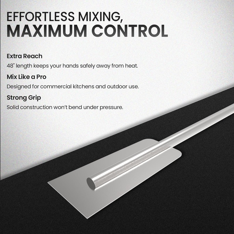 Quality Industries 48 Inch Stainless Steel Mixing Paddle Heavy Duty