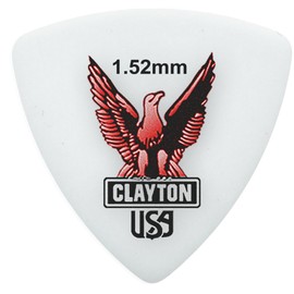 CLAYTON Acetal Rounded-Triangle Shape 1.52mm – RT152 (72 Picks Per Pack) Guitar Picks – Ultra Durable Anti-Slip Guitar Pick for Electric, Acoustic, & Bass – Warm and Clear Tones
