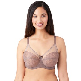 Wacoal Womens Retro Chic Seamless Underwire Bra, Cappucino, 34DDD