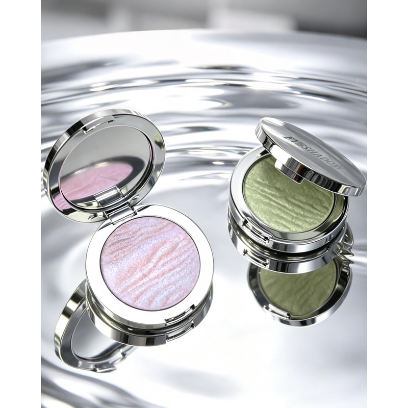 Mint Glow Glitter Eyeshadow, Holographic Iridescent Highlighter Eye Shadow