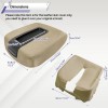XUKEY Car Armrest Cover Pad Center Console Leather Beige For