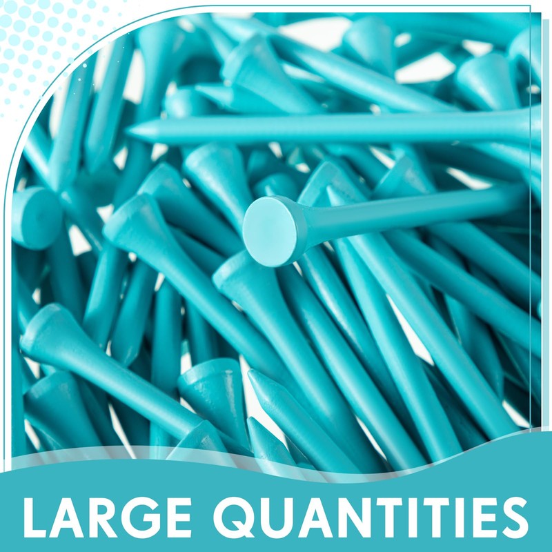 Jenaai 200 Pcs Golf Tees Bamboo Golf Tees Professional Golf