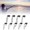 54 pcs Stainless Steel Fishing Rod Guides Tip Rings with