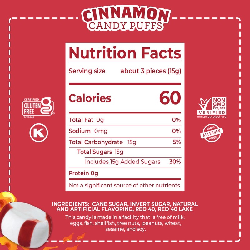 Red Bird Cinnamon Candy, Individually Wrapped, Gluten Free Breath Mints,