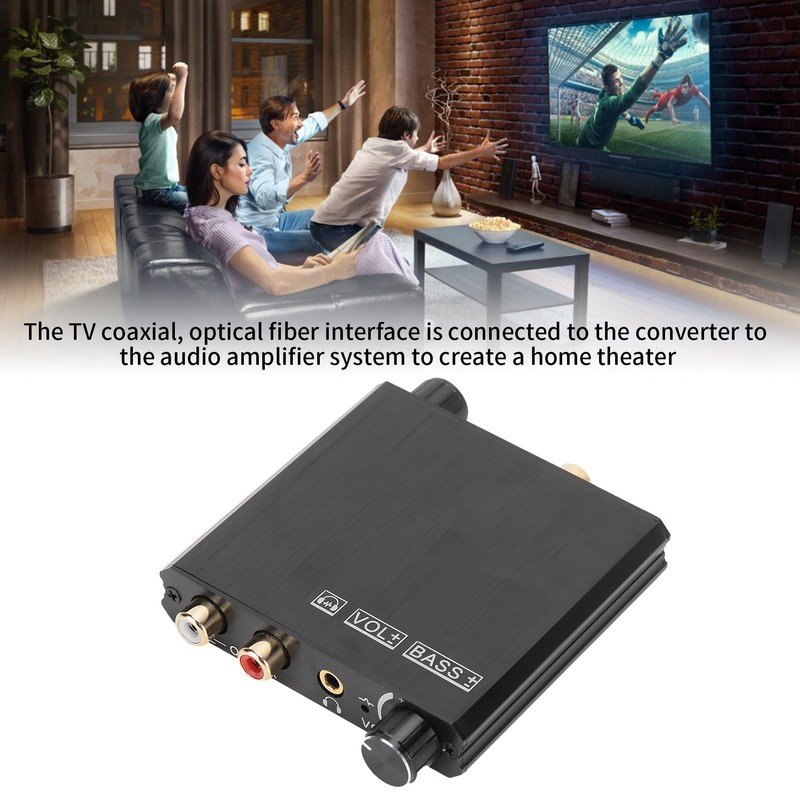 192khz Bass Control DAC Converter Coaxial Spdif for Toslink to