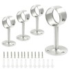 Biaungdo 4 Pcs 1-1/4 Inch Ceiling Curtain Rod Bracket, Heavy