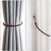 2pcs Grey Curtain Tiebacks 59CM Polyester Curtains Tied Rope For