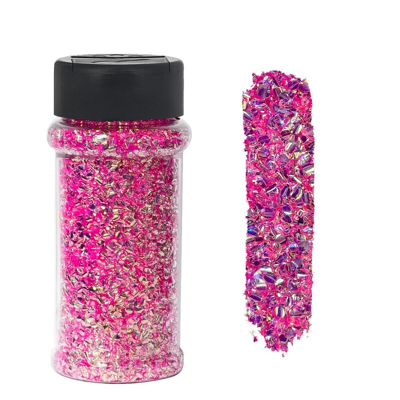 Bubble Chunky Glitter Set 12 Pcs in 2oz Jars 5D