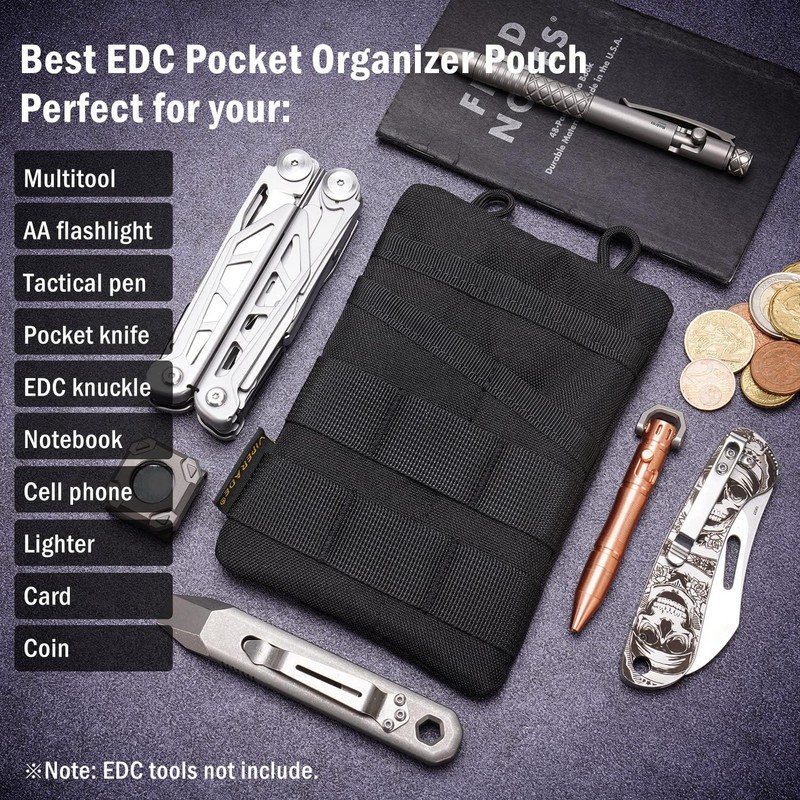 VIPERADE VE3 EDC Tool Pocket Organizer,Small EDC Pocket Organizer Pouch