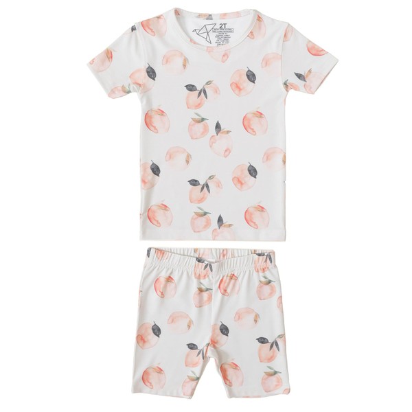 Copper Pearl Two Piece Short Sleeve Toddler Pajamas PJ Sets