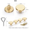 oumuik Furniture knobs, gold, knobs for drawers, doors, cupboards with