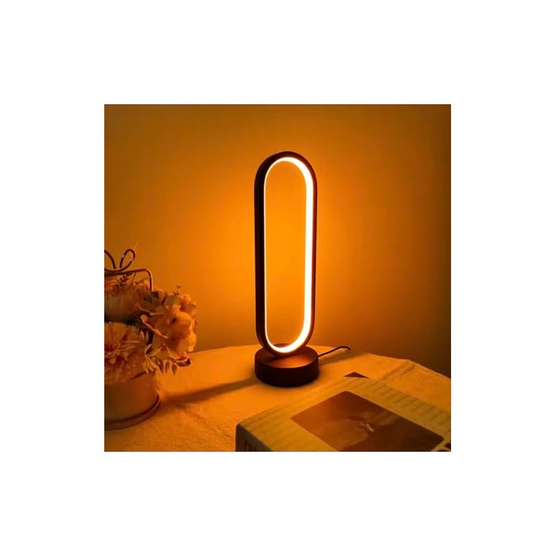 ZARCHE Table Lamp Bedside Bedroom Ring Lamp Living Room Dimmable