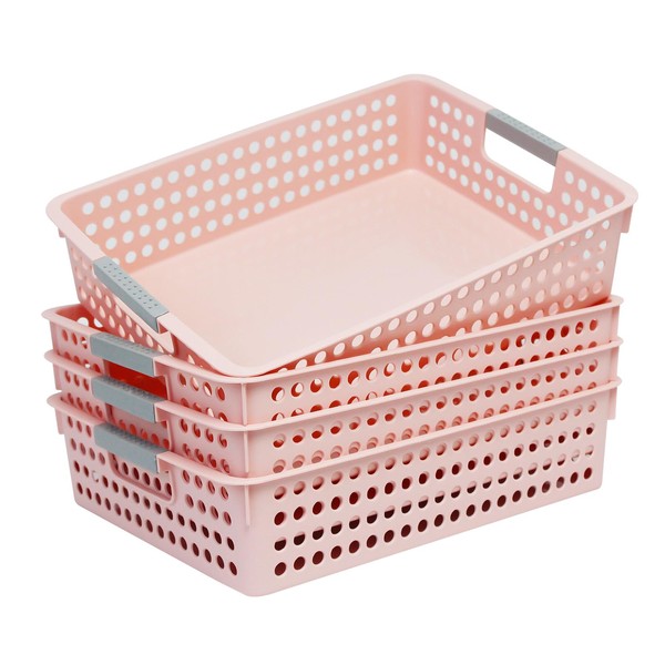 Soddeph A4 Paper Trays for Classroom with Grip Handles,Book Baskets