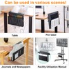 UYHKVXF Desk Side Storage, Under Steel Hanging Organizer, No Drill