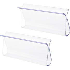 2PCS Shade Pulls for Roller Shades, Plastic Roller Hem Grip Pull Down Shades Blinds for Windows Home Car Rolling Curtain Accessories (Clear)