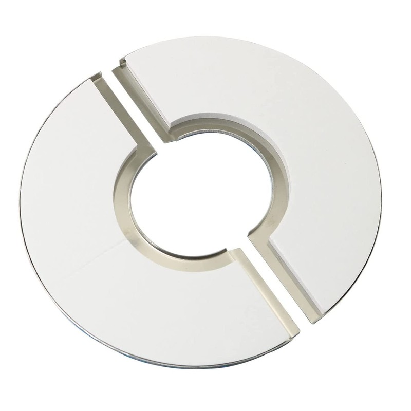 PZRT 2pcs Wall Split Flange, Stainless Steel Round Escutcheon Plate