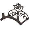 MyGift Brown Heavy Duty Cast Iron Outdoor Garden Hose Hanger