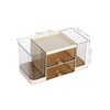 KICHOUSE Elegant Desk Storage Drawers Stationery Organizer Makeup Storage Box