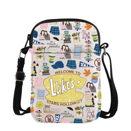 TV Show Merch Stars Hollow Messenger Bag for TV Fans Lukes Diner Gift Lorelai and Rory Gift (HOLLOW Cross)