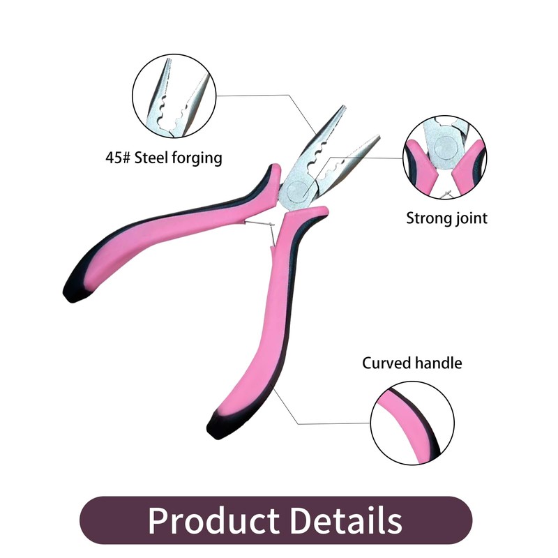 Hair Extension Pliers for Professional Use, Mini Pliers Precision Tool