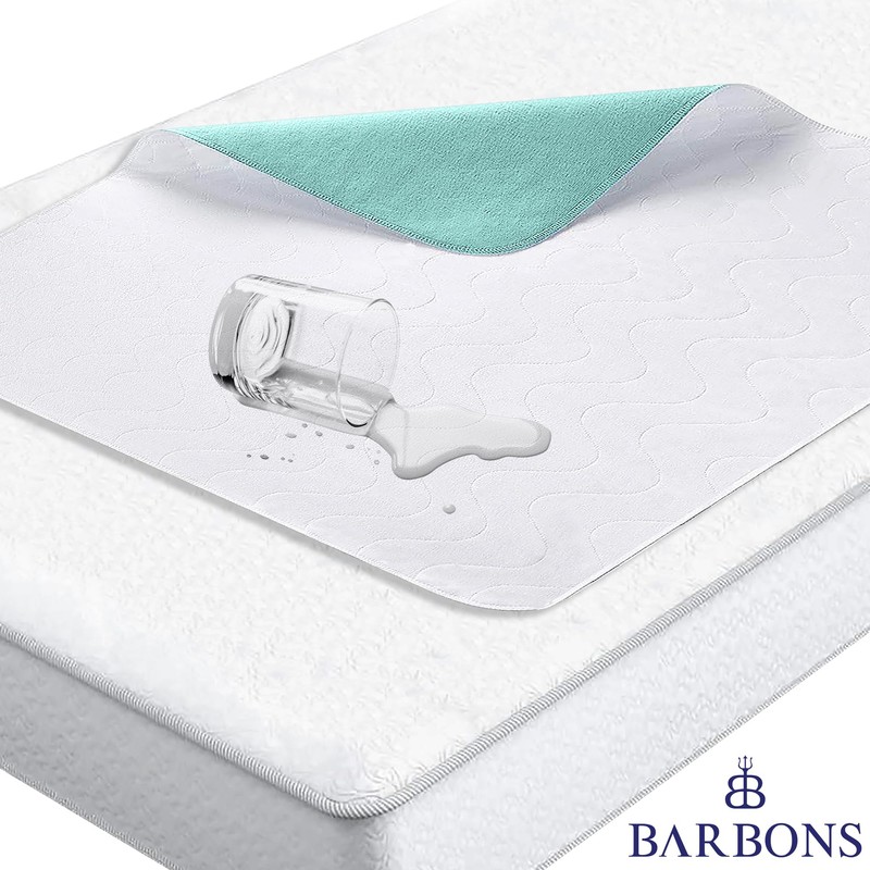 Barbons Incontinence Pad Washable Mattress Protector 90 x 160 cm