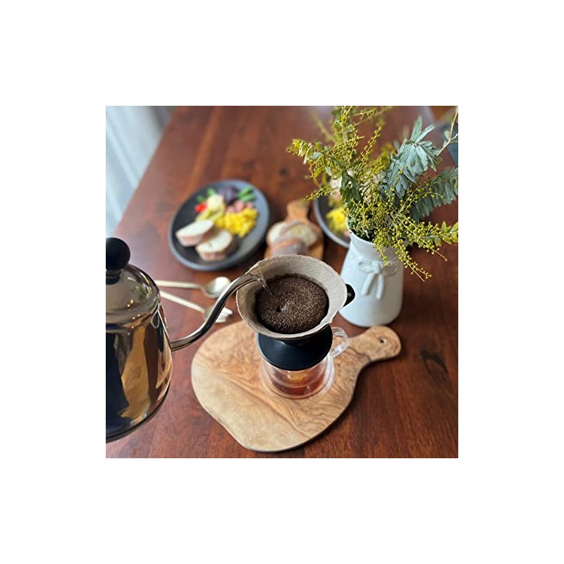 Washable Coffee Filter Made in Japan Burlap Fabric Sewn with