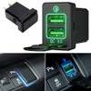 USB Power Supply, USB Port, 2 Ports, Switch Hole, Panel