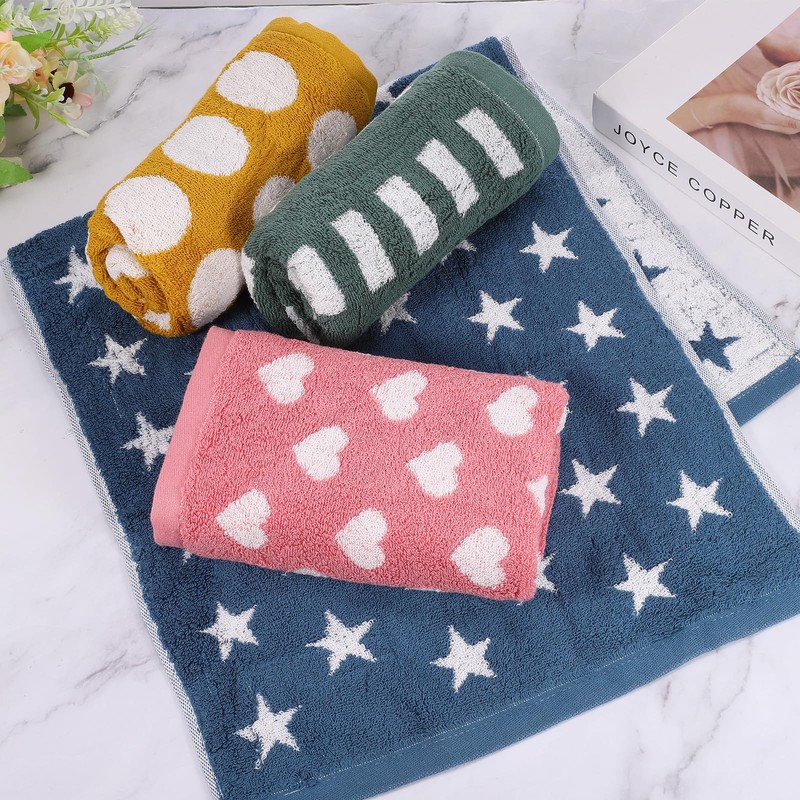 sourcing map 2 Pcs Bathroom Hand Towels Yellow Soft Absorbent