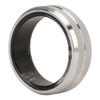 Smart Ring Silver IP68 Waterproof Pedometer Sleep Fitness Monitoring Remote